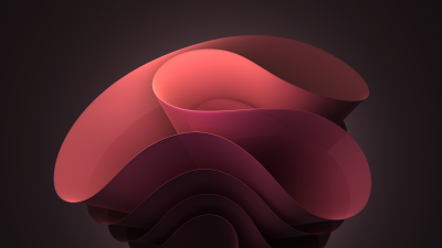 Windows 11, Dark background, Bloom, 5K